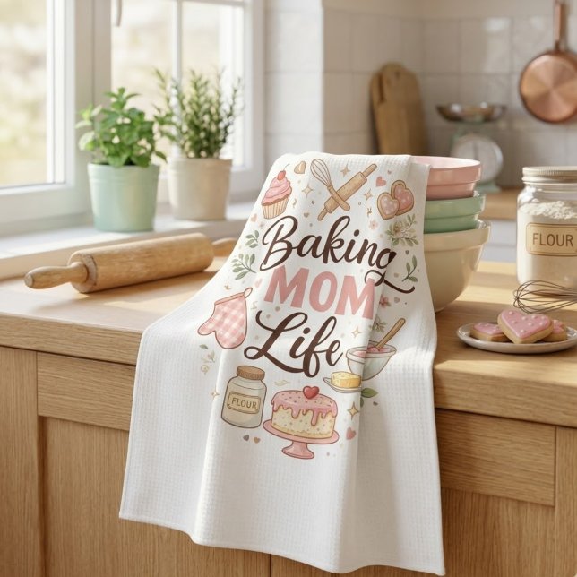 Bakning Mom Life Köksduk  Kökshandduk (Skapare uppladdad)