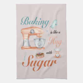 Bakning Omfamningar Socker design för bagare & Kon Kökshandduk