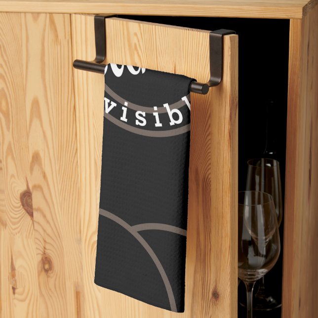 Bakningen görs synlig i kärlek kökshandduk (Thirds Fold)