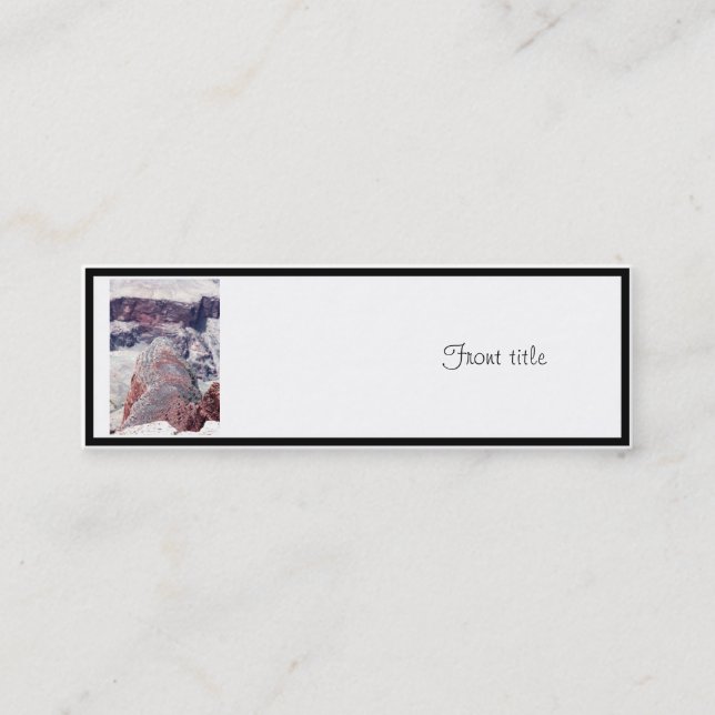 Bakom Alligator i Grand Canyon Mini Visitkort (Framsida)