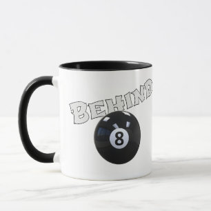 Bakom åtta Boll Lustigt "bakom 8 Boll" Mugg