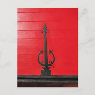 Bakom den röda dörren? vykort