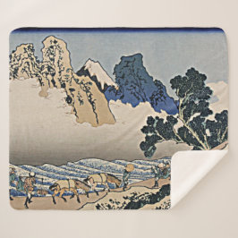 Bakom Fujberget från floden Hokusai i Minobu