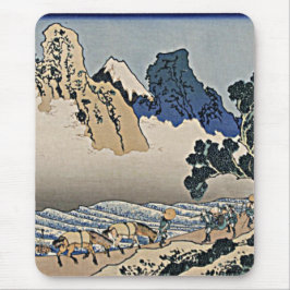 Bakom Fujberget från floden Hokusai i Minobu Musmatta