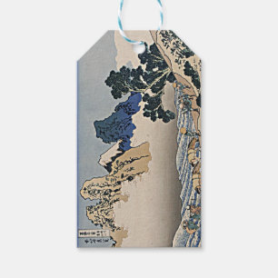 Bakom Fujberget från floden Hokusai i Minobu Presentetikett