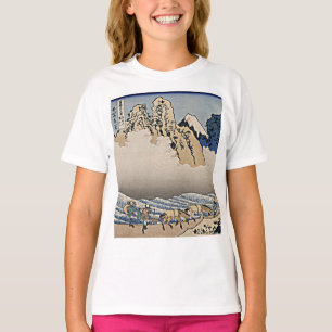 Bakom Fujberget från floden Hokusai i Minobu T Shirt