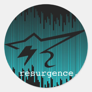 Bakom Pub Resurgence Clothing Company Sticker Runt Klistermärke