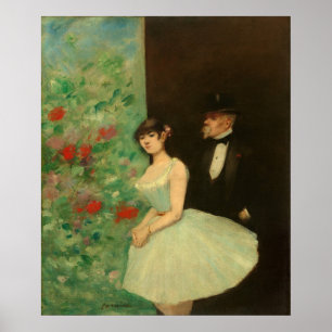 Bakom scenerna - Jean-Louis Forain Fine Art Poster