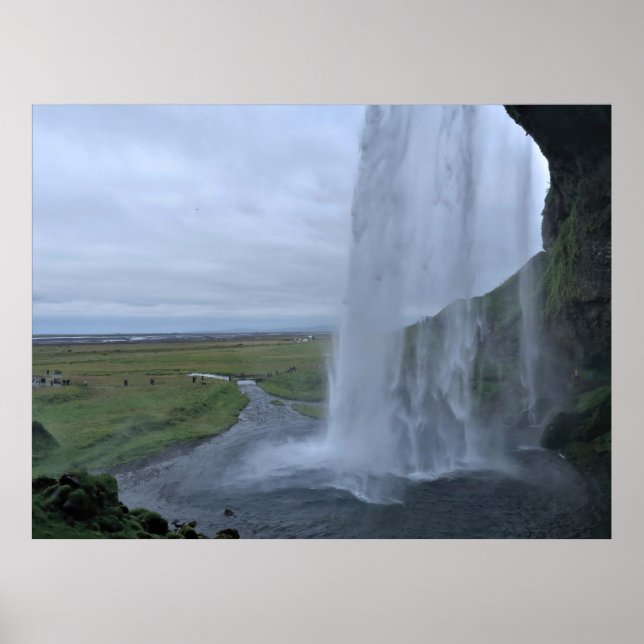 Bakom Seljalandsfoss Veil Poster (Framsidan)