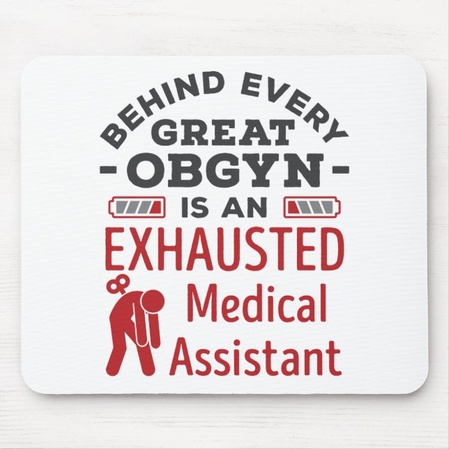 Bakom Underbarare OBGYN Exhausted Medical Assistan Musmatta (Framsidan)