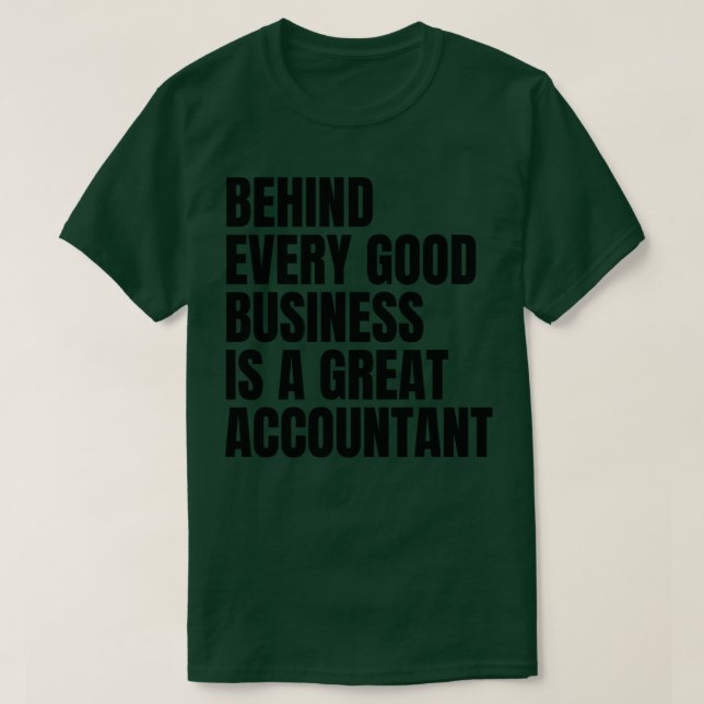 Bakom varje bra är en underbar revisor för t shirt (Design framsida)