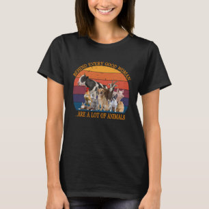 Bakom varje Bra är kvinnor en massa djurryggar T Shirt