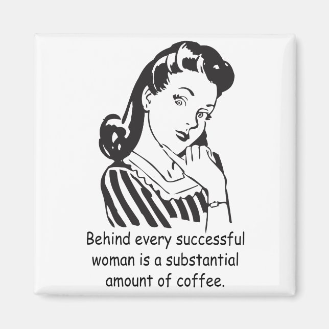 Bakom varje framgångsrik kvinna.. magnet (Framsidan)