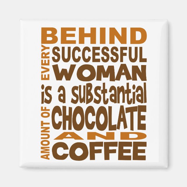 Bakom varje framgångsrik kvinna magnet (Framsidan)