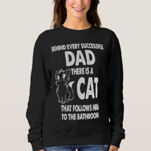Bakom varje framgångsrik Pappa följer en katt nära T Shirt