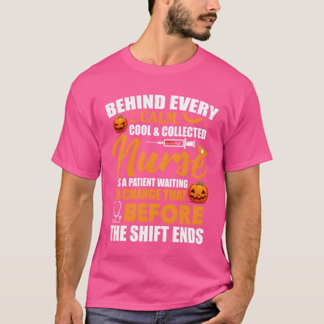 Bakom varje Lugn är Coola som samlas in patient T Shirt (Framsida)