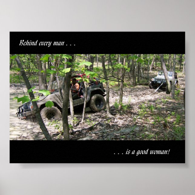 Bakom varje man är en bra kvinna poster (Framsidan)