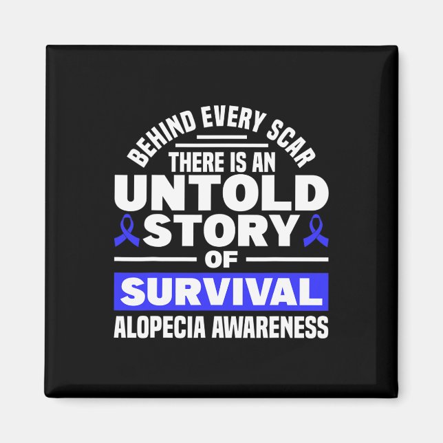 Bakom varje sabel Oberättade Story Support Alopeci Magnet (Framsidan)