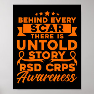 Bakom varje Scar RSD Crps-medvetenhet Poster