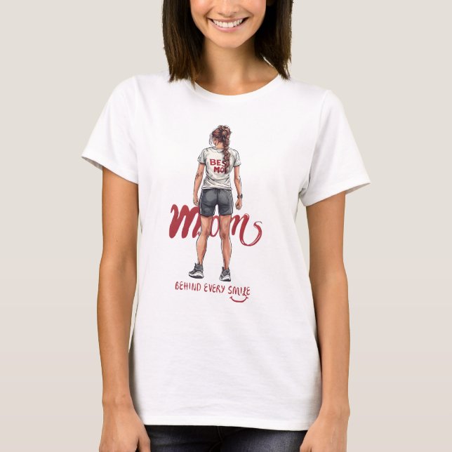 Bakom varje sjömil Mamma T-Shirt - Best Mamma Fitn (Framsida)