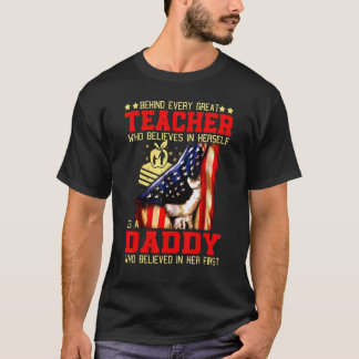 Bakom Varje Stor Lärare Tro På Sig Själv Är T Shirt