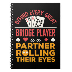 Bakom varje Underbar Bridge Player-partner Anteckningsbok