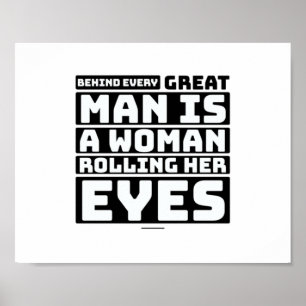 Bakom varje Underbar man finns en kvinna som rulla Poster
