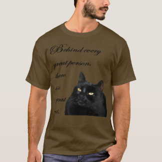 Bakom varje Underbar person finns en Underbar katt T Shirt