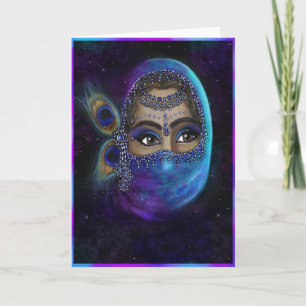 Bakom Veil Greeting Card Kort