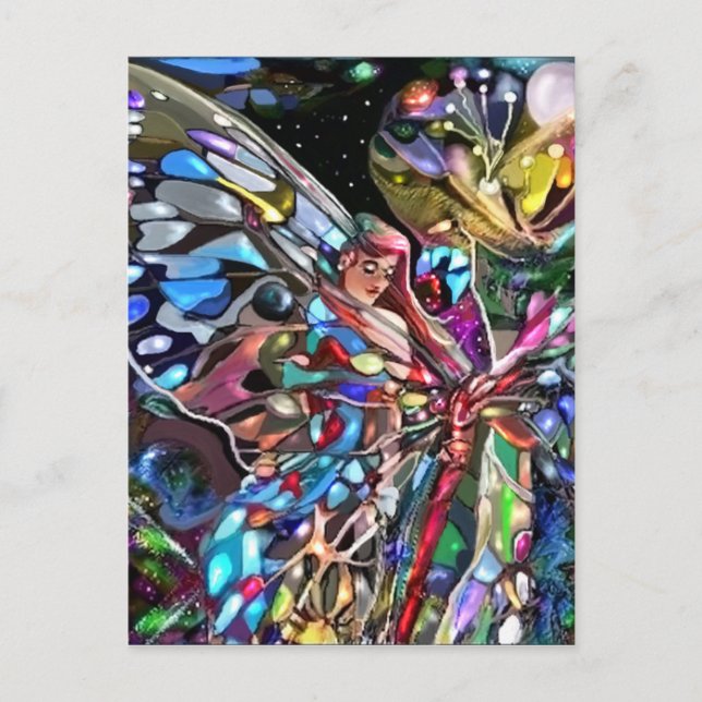 Bakom Vinge i en fjäril Vykort (Framsida)