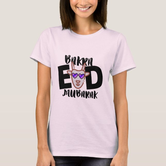 Bakra Eid Mubarak T Shirt (Framsida)