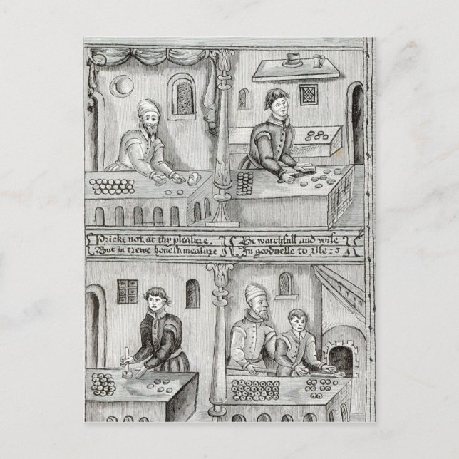 Bakrar i York A.D., 1595-96 Vykort (Framsida)