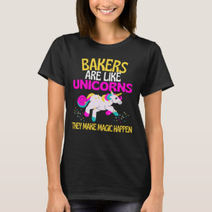 Bakrar Unicorn , Magic Unicorn Baking Food Cakes T Shirt
