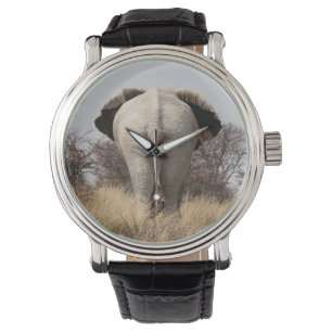 Bakre vy av elefant armbandsur