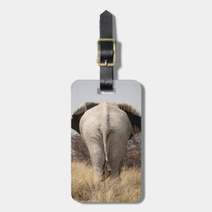 Bakre vy av elefant bagagebricka