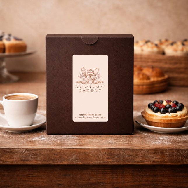 Bakredskap Bagare Bakarförpackning Etikett Fraktsedel (Skapare uppladdad)