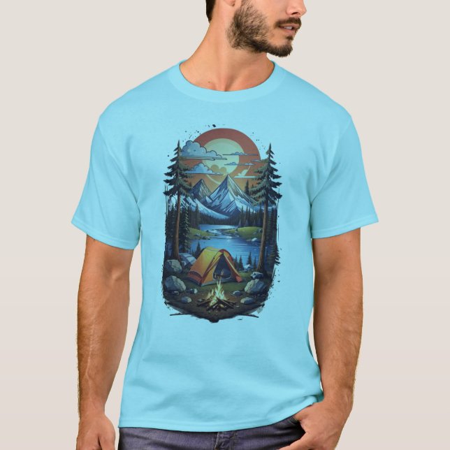 Baksäkring av bergskampanj t shirt (Framsida)