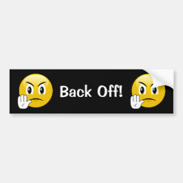 Baksida av den Emoji bildekalet Bildekal