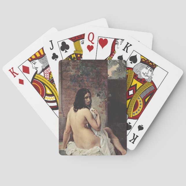 Baksida av en blogg (Francesco Hayez) Casinokort (Baksidan)