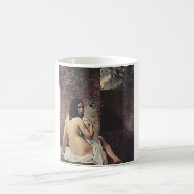 Baksida av en blogg (Francesco Hayez) Kaffemugg (Center)