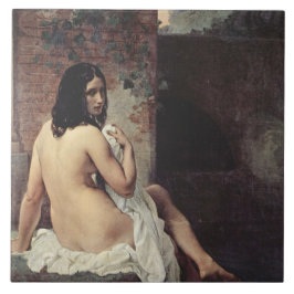 Baksida av en blogg (Francesco Hayez) Kakelplatta