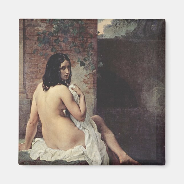 Baksida av en blogg (Francesco Hayez) Magnet (Framsidan)