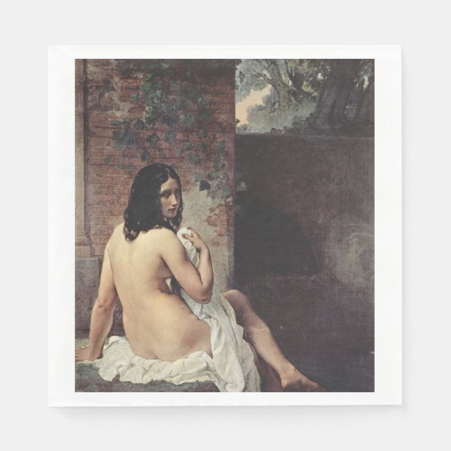 Baksida av en blogg (Francesco Hayez) Pappersservett (Framsidan)