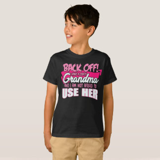 Baksida av har jag en galen mormor t-shirt