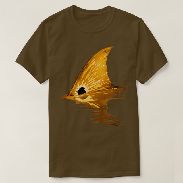 Baksida av kungsfiskrom (Red Drum Fish Redfish Sva T Shirt (Design framsida)