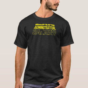 Baksida av Lan Administrator Space T Shirt