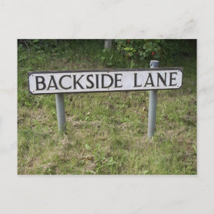Baksida av Lane, Funny och Rude Ställe-vykort. Vykort