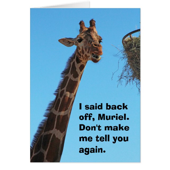 Baksida av Muriel Hälsningskort (Framsidan)