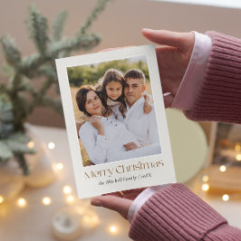 Baksida av PHOTO-FOTO för God jul-Blommigt med enk Julkort