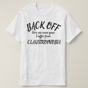 Baksida, av som jag lider från tee shirt